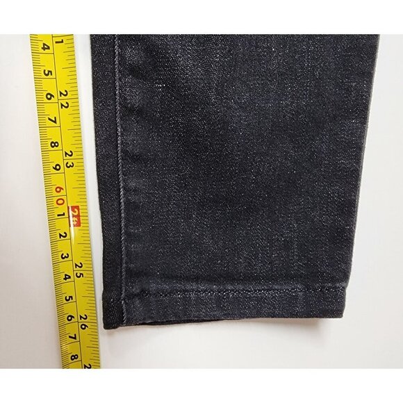 EILEEN FISHER Black Denim Skinny Jeans With Elastic Waistband - Picture 10 of 13